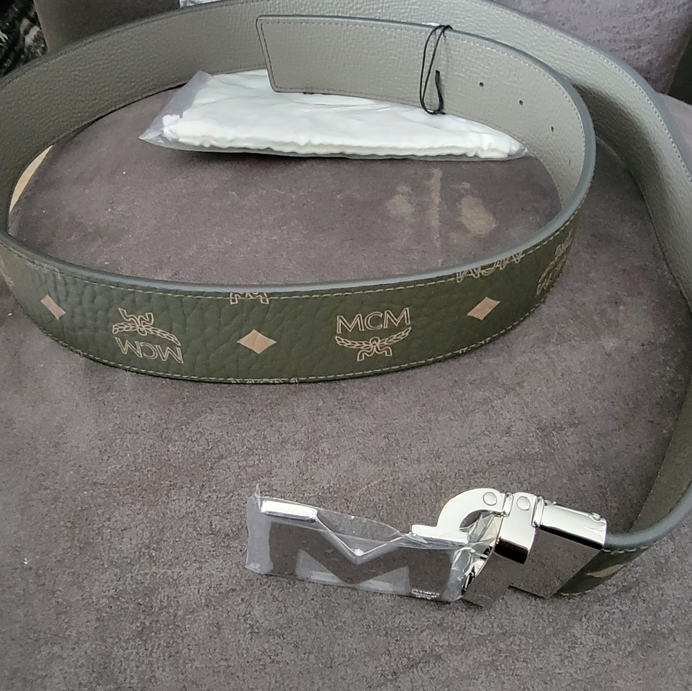 MCM Reversible Adjustable Sea turtle Belt